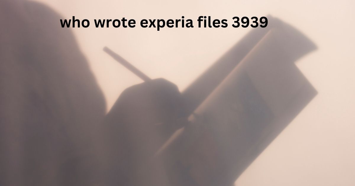 who wrote experia files 3939_